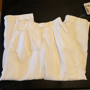 Abercrombie Linen White Pants (fully lined)